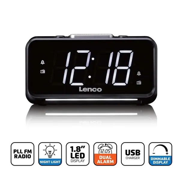 lenco-cr-28bk-schwarz