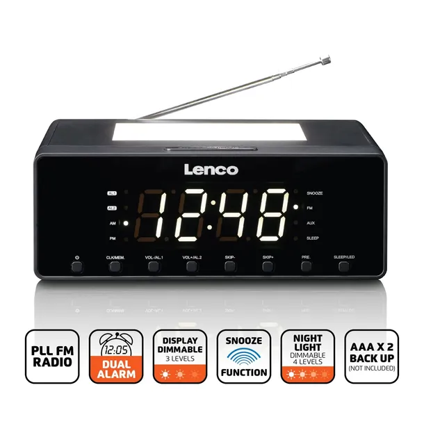 lenco-cr-540bk-schwarz
