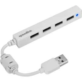 speedlink-snappy-slim-usb-hub-4-port-usb-2-0-passive-white