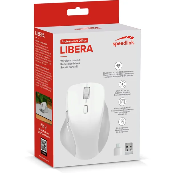 speedlink-libera-rechargeable-mouse-wireless-bt-silent-white