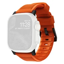 nomad-rugged-strap-ultra-orange-connector-black-42-44-45-49mm
