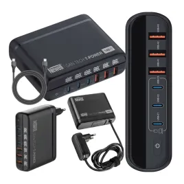 ladowarka-sieciowa-z-zestawem-adapterow-newell-gan-tech-t-power-140-w