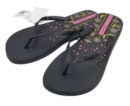 ipanema-klapki-japonki-damskie-rozmiar-39-czarne-ze-wzorem-kwiaty