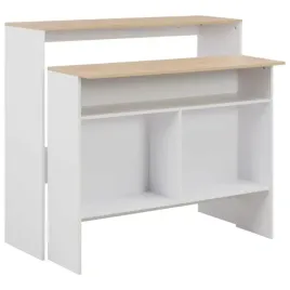 stol-barowy-z-2-blatami-bialy-i-debowy-130-x-40-x-120-cm