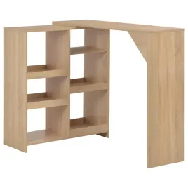 stolik-barowy-z-ruchomym-regalem-kolor-debowy-138x39x110-cm