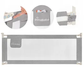 primabobo-barierka-ochronna-do-lozka-classic-160cm-dla-dzieci-wysoka-szara