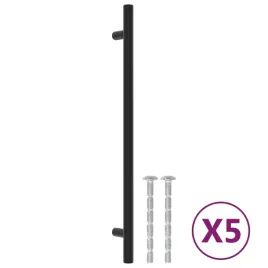 uchwyty-do-szafek-5-szt-czarne-224-mm-stal-nierdzewna