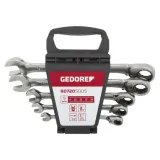 gedore-red-combination-ratchet-open-end-spanner-set-5-pieces