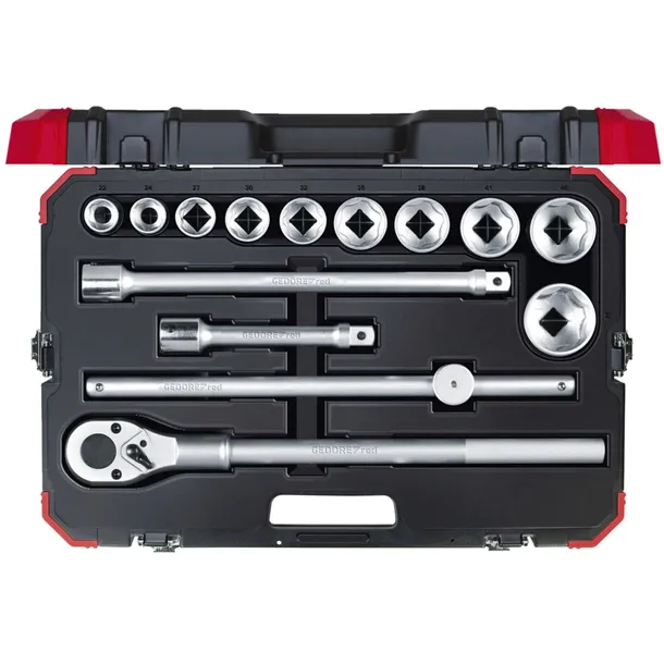 gedore-red-socket-set-3-4-14-pieces
