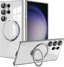 anlalish-etui-bezbarwne-do-samsung-galaxy-s24-ultra-ring-stojak-srebrne