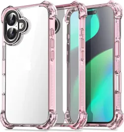 alcase-etui-do-iphone-16-pancerne-bezbarwne-rozowe-wzmocnione-ranty