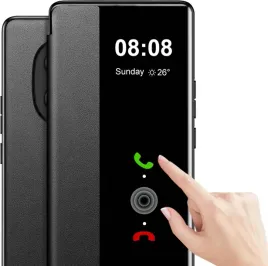 fiyer-etui-z-klapka-clear-view-do-xiaomi-15t-stojak-czarne
