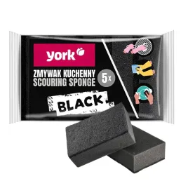 york-czarny-zmywak-kuchenny-5-sztuk