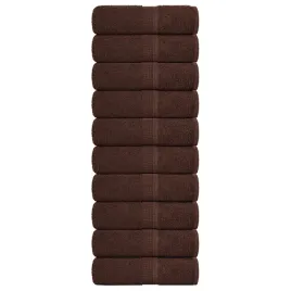 zestaw-10-brazowych-recznikow-dla-gosci-30x50-cm-100percent-bawelna