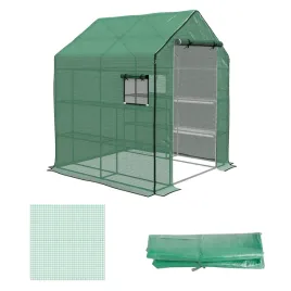 folia-do-szklarni-outsunny-140x143x190-cm-zielona-z-rolowanymi-drzwiami