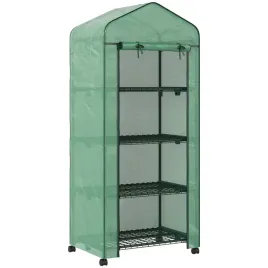 mini-szklarnie-outsunny-69x50x165-cm-zielona-4-polki