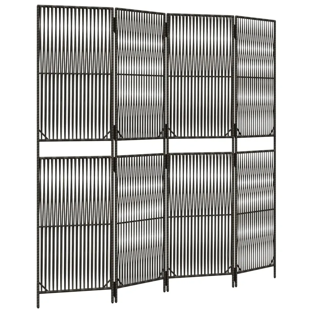 parawan-4-panelowy-szary-polirattan