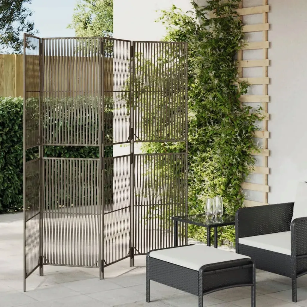 parawan-4-panelowy-szary-polirattan