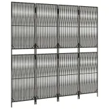 parawan-4-panelowy-szary-polirattan-producent-vidaxl