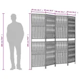 parawan-4-panelowy-szary-polirattan-producent-vidaxl-stan-nowy