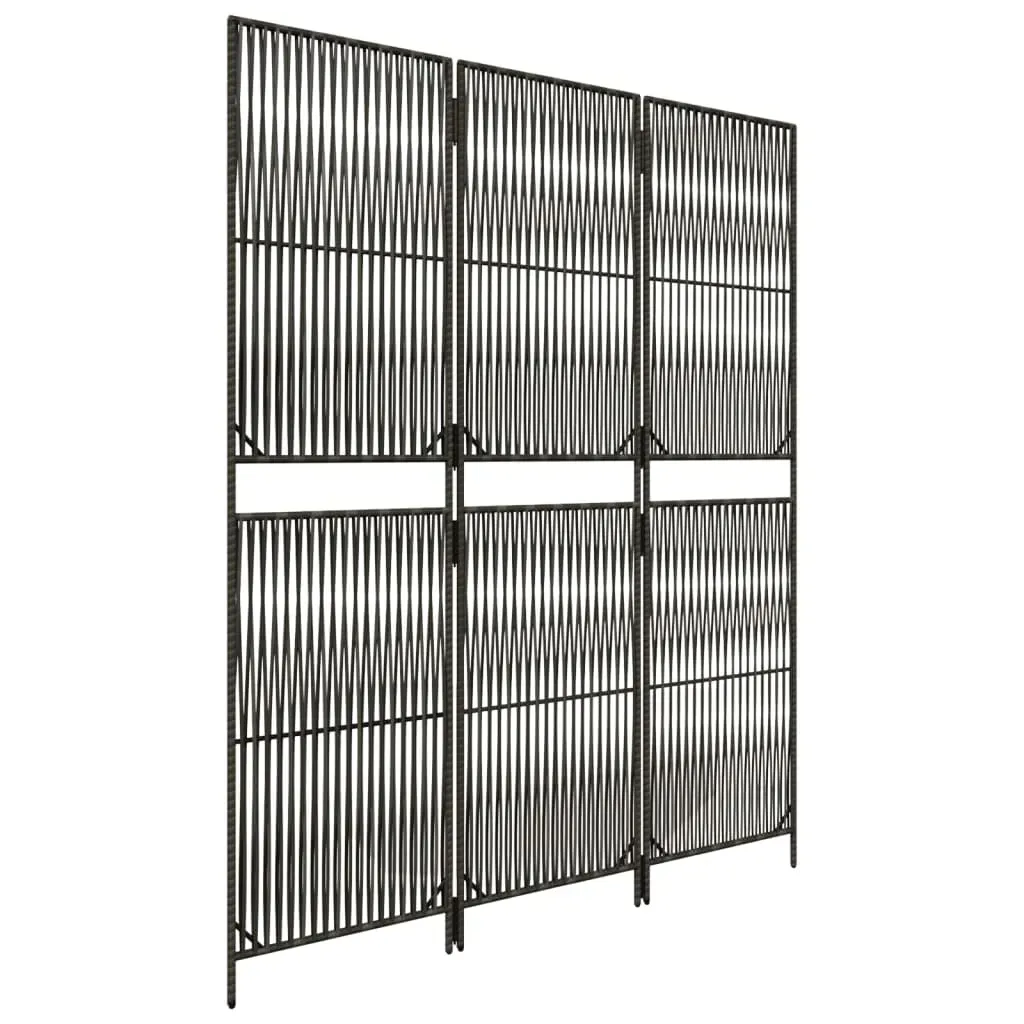 parawan-3-panelowy-szary-polirattan