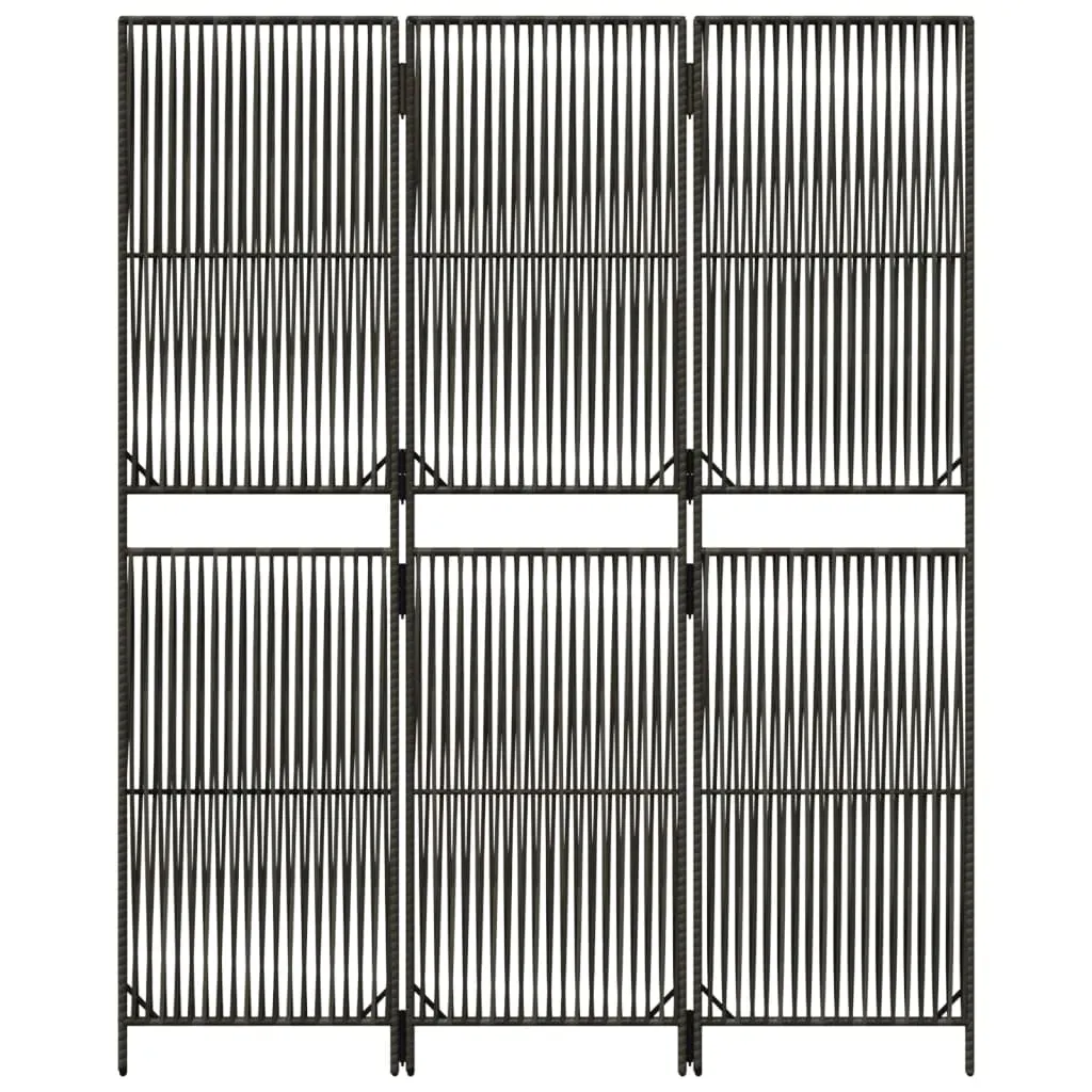 parawan-3-panelowy-szary-polirattan-stan-nowy