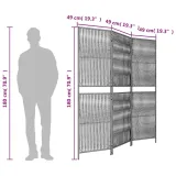 parawan-3-panelowy-szary-polirattan-producent-vidaxl-stan-nowy