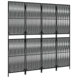 parawan-4-panelowy-czarny-polirattan-producent-vidaxl