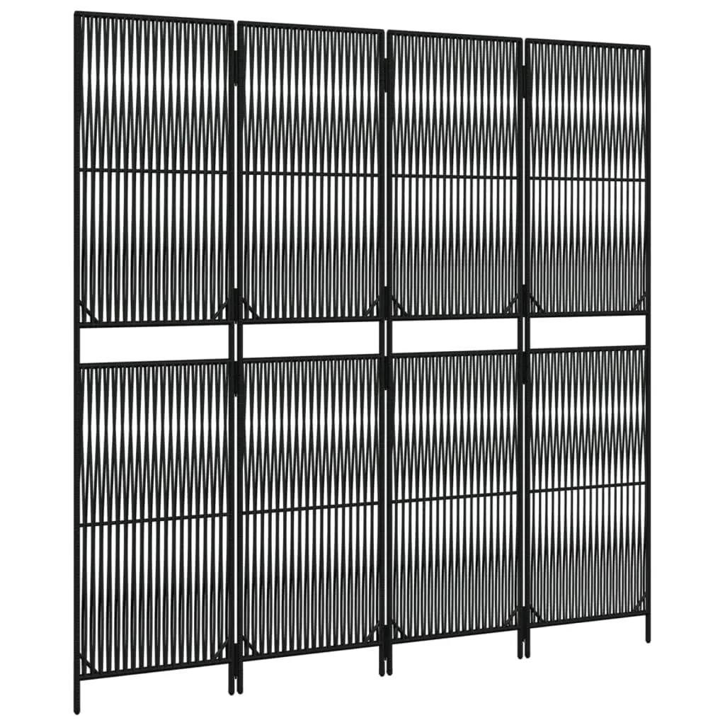 parawan-4-panelowy-czarny-polirattan