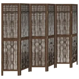 parawan-pokojowy-6-panelowy-ciemny-braz-lite-drewno-paulowni