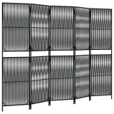 parawan-5-panelowy-czarny-polirattan