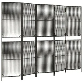 parawan-5-panelowy-szary-polirattan