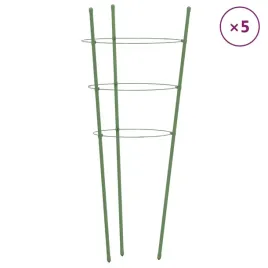 podporki-dla-roslin-z-3-obreczami-5-szt-zielone-60-cm-stal