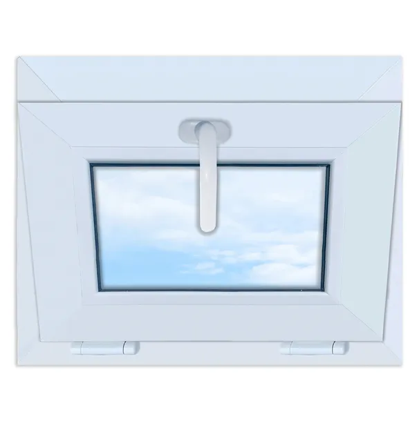 Okno PCV BIAŁE uchylne 50x40 cm nowe 500x400mm uchylane od góry dwuszybowe