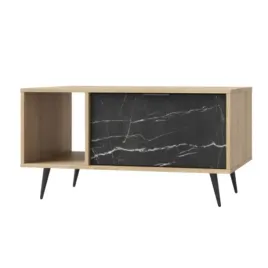 stolik-kawowy-do-salonu-z-szuflada-greco-92cm-dab-cremona-czarny-marmur-mdf