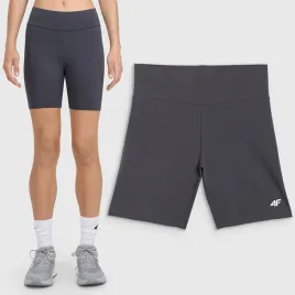 legginsy-damskie-krotkie-4f-sportowe-spodenki-na-lato-basic-grafitowe-l