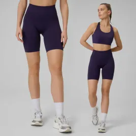 kolarki-damskie-4f-sportowe-legginsy-szybkoschnace-bezszwowe-fioletowe-xs-s