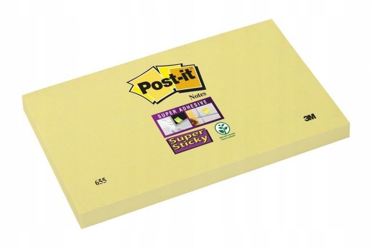 Karteczki samoprzylepne Post-it Żółte 76 x 127 mm