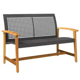 lawka-ogrodowa-czarna-112-cm-polirattan-i-drewno-akacjowe