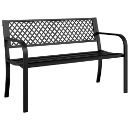 lawka-ogrodowa-119-cm-czarna-stalowa