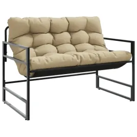 lawka-ogrodowa-z-poduszka-taupe-113-cm-stal