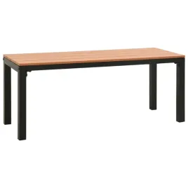 lawka-ogrodowa-110-cm-stal-i-wpc-brazowo-czarna
