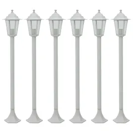 lampy-ogrodowe-110-cm-e27-aluminium-6-szt-biale