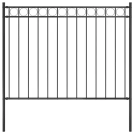 ogrodzenie-ogrodowe-stalowe-181x1-m-czarne