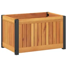 donica-ogrodowa-45x30x275-cm-lite-drewno-akacjowe-i-stal