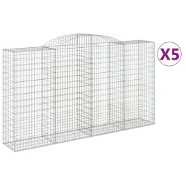 kosze-gabionowe-z-lukiem-5-szt-300x50x160-180-cm-zelazo