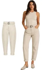 moon-girl-damskie-spodnie-jeansowe-bezowe-pasek-w-zestawie-mom-fit-wygodne