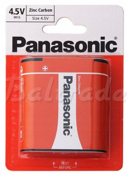 1 X Bateria Cynkowo-Węglowa Panasonic 3R12