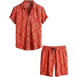 meski-komplet-letni-koszula-hawajska-spodenki-casual-stylowy-czerwony-s