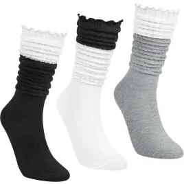 damskie-skarpety-slouchy-dlugie-podkolanowki-marszczone-uniwersalne-3-pary